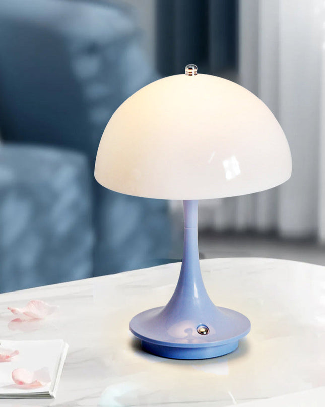 Lampa Stołowa Bezprzewodowa LED z Regulacją Jasności – Minimalistyczna Lampka Nocna do Sypialni i Salonu 14