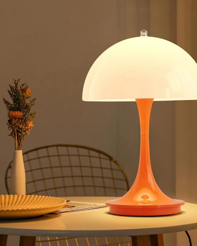 Lampa Stołowa Bezprzewodowa LED z Regulacją Jasności – Minimalistyczna Lampka Nocna do Sypialni i Salonu 15