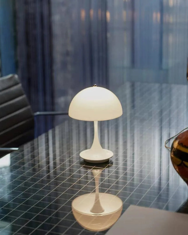 Lampa Stołowa Bezprzewodowa LED z Regulacją Jasności – Minimalistyczna Lampka Nocna do Sypialni i Salonu 2