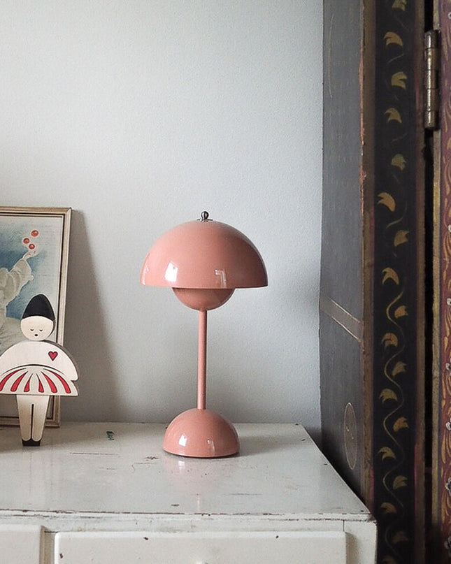 Lampa Stołowa Bezprzewodowa Losno Mushroom z Akumulatorem LED – Nowoczesna Lampka Nocna na Baterie do Salonów 13