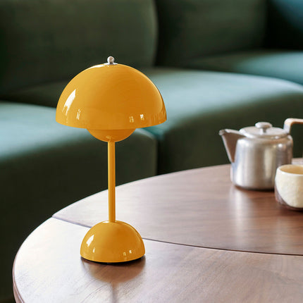 Lampa Stołowa Bezprzewodowa Losno Mushroom z Akumulatorem LED – Nowoczesna Lampka Nocna na Baterie do Salonów 3