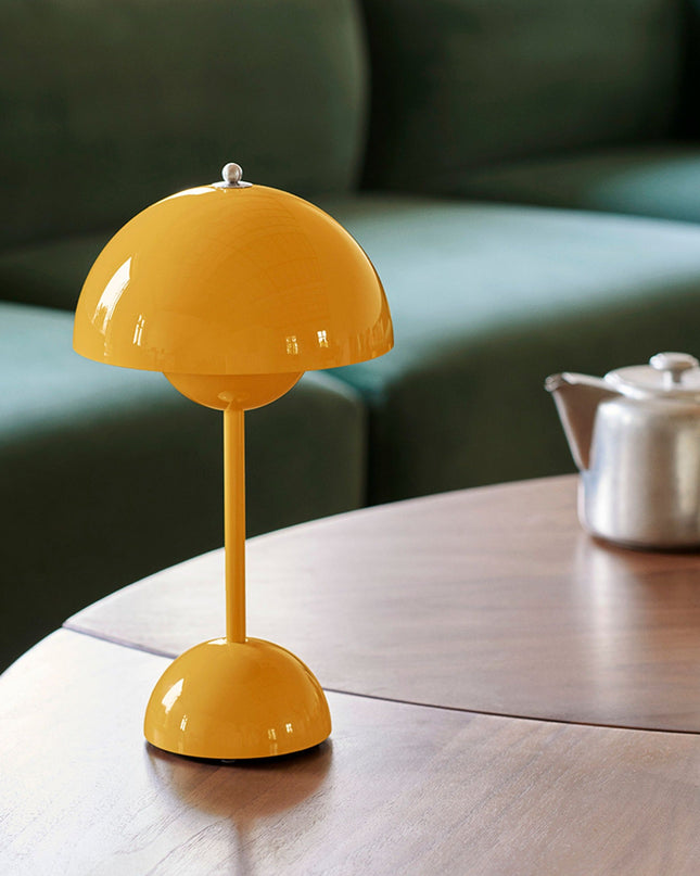 Lampa Stołowa Bezprzewodowa Losno Mushroom z Akumulatorem LED – Nowoczesna Lampka Nocna na Baterie do Salonów 3
