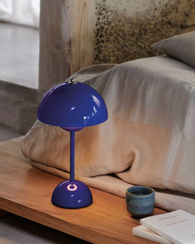 Lampa Stołowa Bezprzewodowa Losno Mushroom z Akumulatorem LED – Nowoczesna Lampka Nocna na Baterie do Salonów 9
