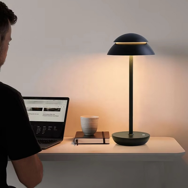 Lampa Stołowa Bezprzewodowa Luminous Prestige z Ładowaniem USB – Minimalistyczny Design i Ściemniacz 2