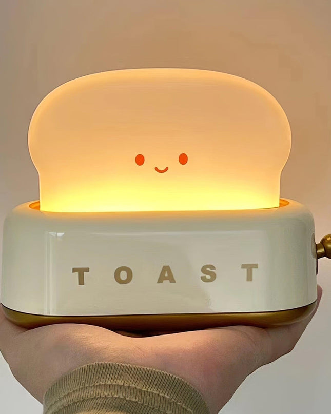 Lampa Stołowa Bezprzewodowa w Kształcie Tostera z Wbudowaną Baterią – Przenośna Lampka Nocna na Baterie, Stylowy Dodatek do Wnętrz 2
