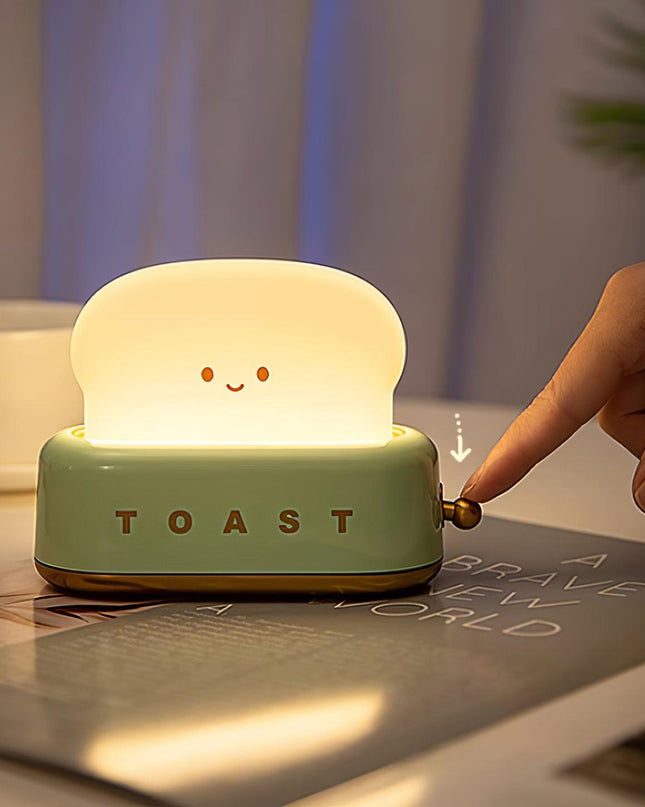 Lampa Stołowa Bezprzewodowa w Kształcie Tostera z Wbudowaną Baterią – Przenośna Lampka Nocna na Baterie, Stylowy Dodatek do Wnętrz 7