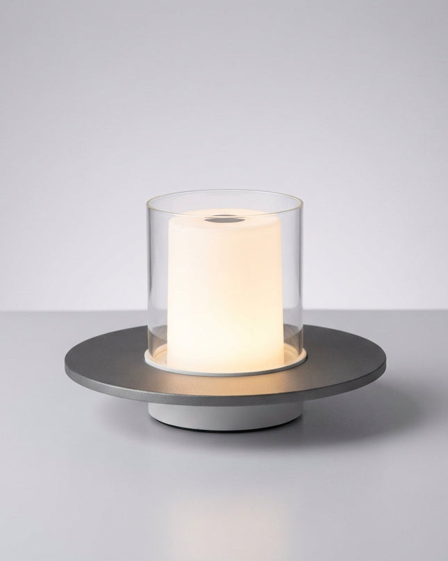 Lampa stołowa bezprzewodowa z bezdotykowym sterowaniem indukcyjnym, nowoczesny design z met 2