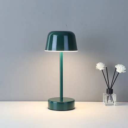 Lampa Stołowa Bezprzewodowa z Regulacją Jasności – Elegancka Metalowa Lampka Nocna do Salonów i Sypialni 6