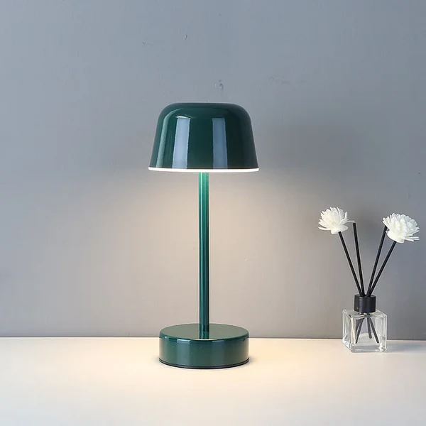 Lampa Stołowa Bezprzewodowa z Regulacją Jasności – Elegancka Metalowa Lampka Nocna do Salonów i Sypialni 6