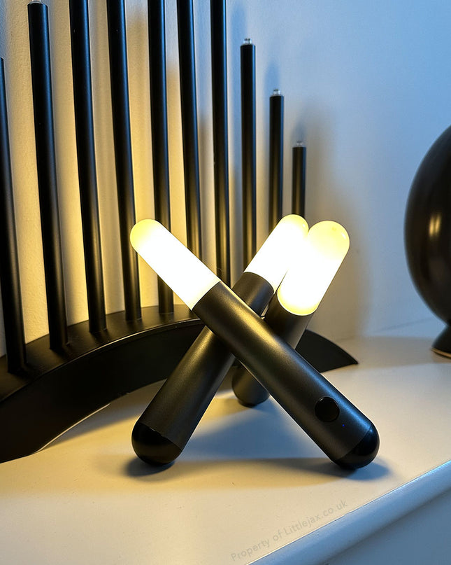 Lampa stołowa bezprzewodowa z regulowanym oświetleniem dotykowym, nowoczesny design z trzema gł 4