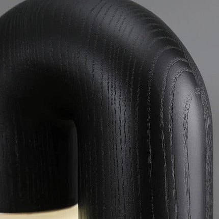 Lampa Stołowa Ceramiczna Diapolo w Czarnym Kolorze – Elegancka Lampka do Salonu i Sypialni, 26 cm × 18 cm 4