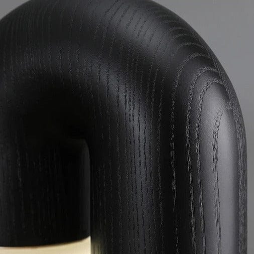 Lampa Stołowa Ceramiczna Diapolo w Czarnym Kolorze – Elegancka Lampka do Salonu i Sypialni, 26 cm × 18 cm 4