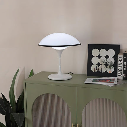 Lampa Stołowa Czarna Fontana w Stylu Retro – Metalowy Klosz, Nowoczesne Oświetlenie do Salonu 2
