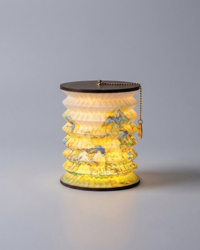 Lampa stołowa LED w kształcie latarni, elegancki klasyczny design, kompaktowa i energooszczędna 4