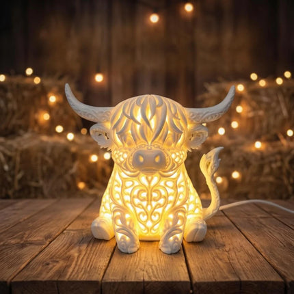 Lampa stołowa LED z ażurowym wzorem, zasilana przez USB, emitująca ciepłe bursztynow 0