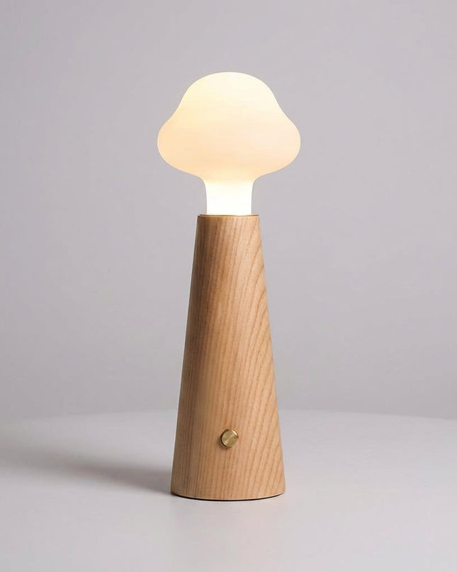 Lampa stołowa LED w kształcie chmurki z akrylowym kloszem, minimalistyczny design, moc 6 0