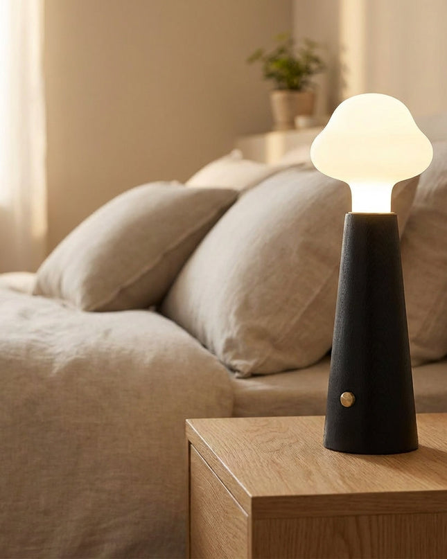 Lampa stołowa LED w kształcie chmurki z akrylowym kloszem, minimalistyczny design, moc 6 1