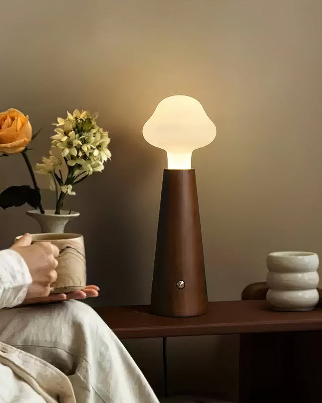 Lampa stołowa LED w kształcie chmurki z akrylowym kloszem, minimalistyczny design, moc 6 4