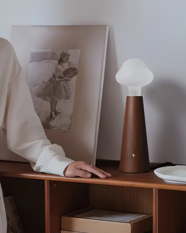 Lampa stołowa LED w kształcie chmurki z akrylowym kloszem, minimalistyczny design, moc 6 6