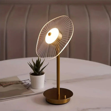Lampa stołowa LED z regulacją jasności w minimalistycznym designie, wykonana z żelaza, nowoczesna, cz 5