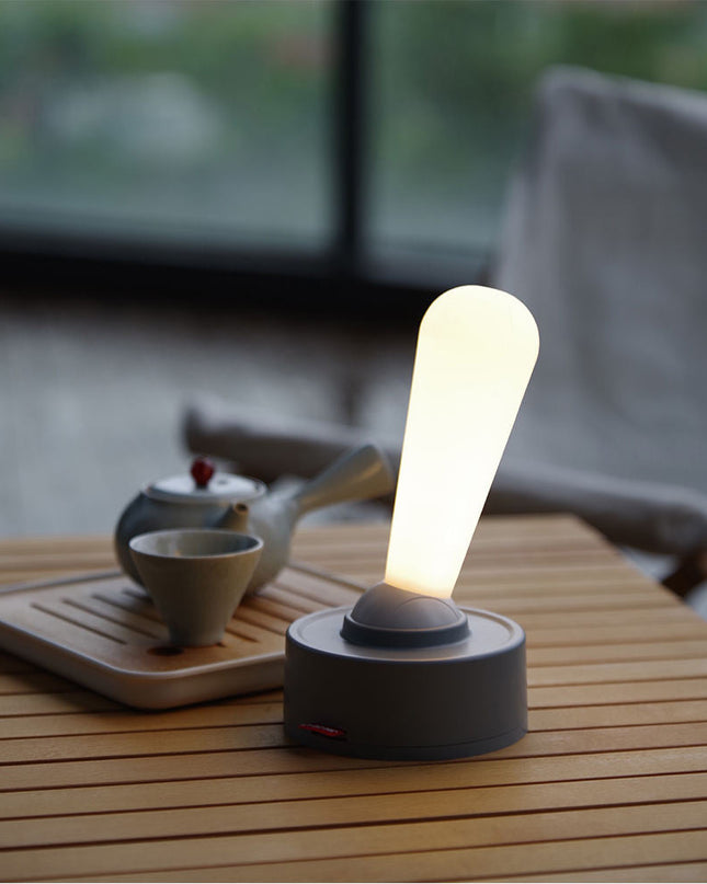 Lampa Stołowa Retro z Włącznikiem Dźwigniowym – Przenośna Lampa LED na Baterie do Salonów i Wnętrz 2