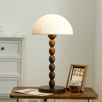 Lampa Stołowa Satori z Papierowym Kloszem – Elegancka Lampy Stołowe do Salonu, Naturalne Materiały, Delikatne Światło, 30 cm 5