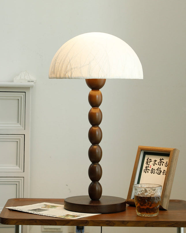 Lampa Stołowa Satori z Papierowym Kloszem – Elegancka Lampy Stołowe do Salonu, Naturalne Materiały, Delikatne Światło, 30 cm 5