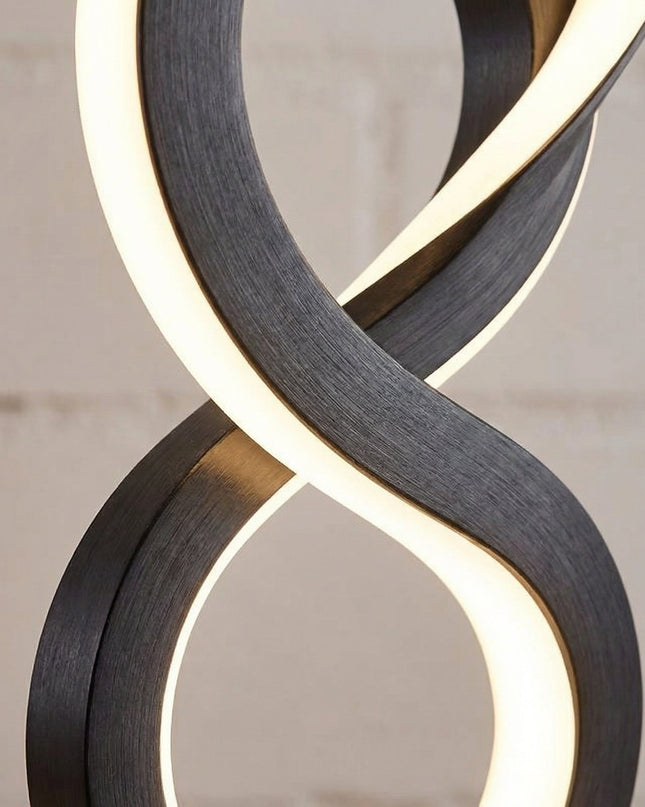 Lampa stołowa spiralna LED o rzeźbiarskim designie, kompaktowa i energooszczędna, ideal 2