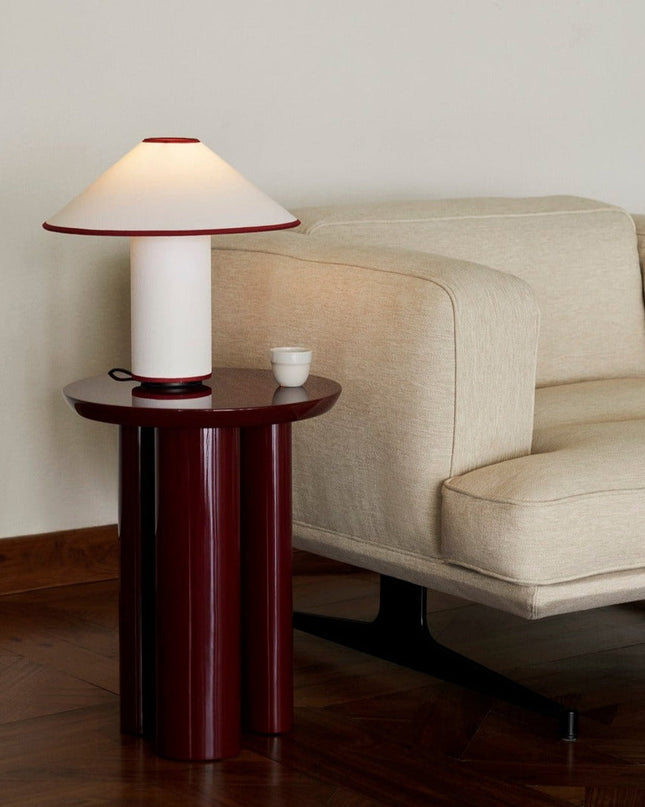 Lampa Stołowa Szklana Colette z Metalowym Wykończeniem – Elegancka Lampa Stołowa do Salonu w Cieplej Barwie 7