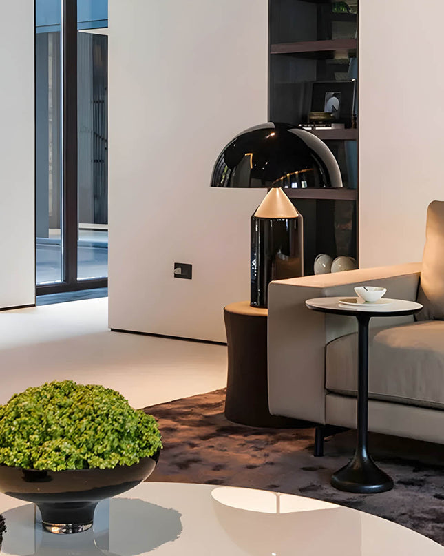 Lampa Stołowa Szklana ESTILO z Metalowym Wykończeniem – Nowoczesna Lampy Stołowe do Salonu z Vintage Elegancją 2