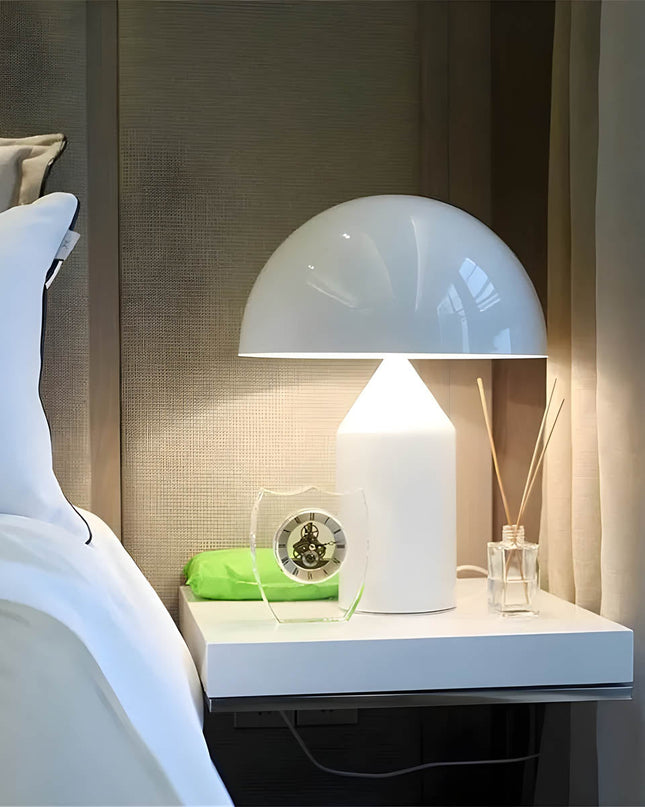 Lampa Stołowa Szklana ESTILO z Metalowym Wykończeniem – Nowoczesna Lampy Stołowe do Salonu z Vintage Elegancją 5