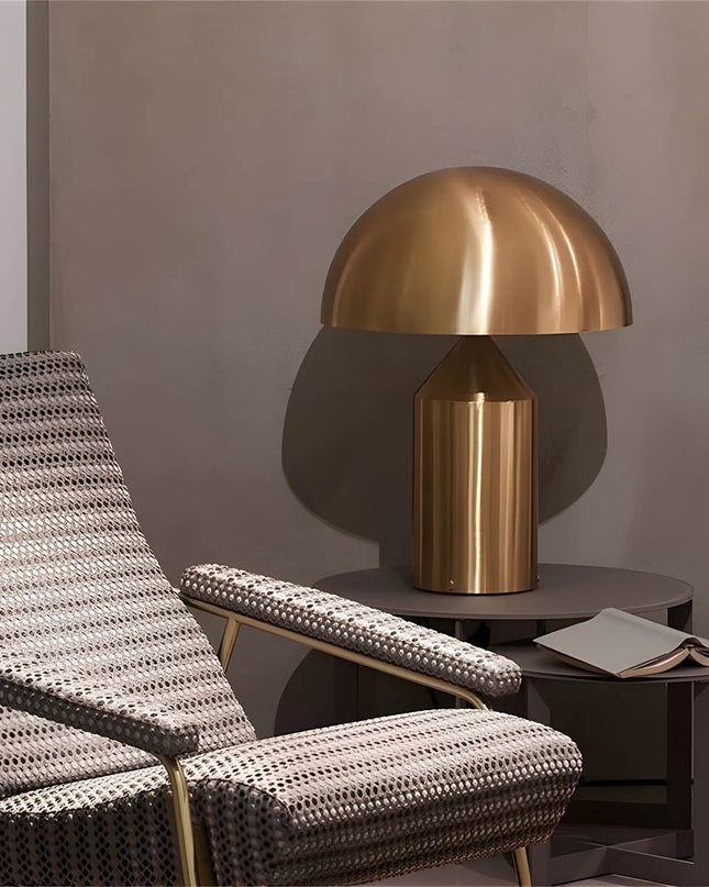 Lampa Stołowa Szklana ESTILO z Metalowym Wykończeniem – Nowoczesna Lampy Stołowe do Salonu z Vintage Elegancją 6