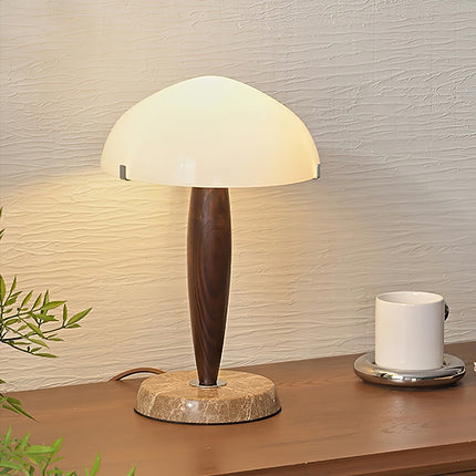 Lampa Stołowa Szklana Herman z Marmuru – Elegancka Lampka do Salonów i Biur, Inspirujące Oświetlenie 5