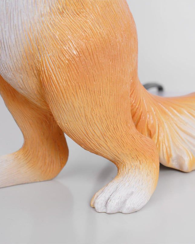 Lampa Stołowa Szklana Wiewiórka – Designerska Lampka do Salonu i Sypialni z Oświetleniem LED, 25 cm 7