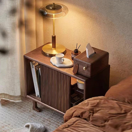 Lampa Stołowa Szklana z Metalowym Kloszem LED – Czarna, Elegancka Lampa do Salonu, Sypialni lub Biura 4