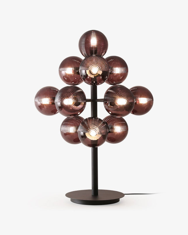 Lampa Stołowa Winogronowa z Żelaza i Szkła – Elegancka Lampy Stołowe do Salonu, 50cm, LED, Nowoczesny Design 4