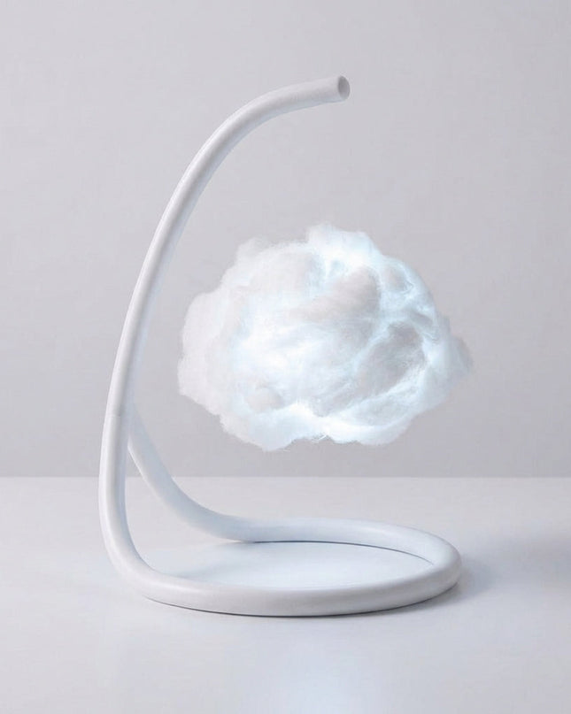 Lampa stołowa z ciepłym światłem w kształcie chmurki, idealna do salonów i biur, z un 4