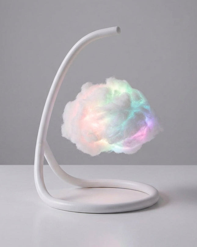Lampa stołowa z ciepłym światłem w kształcie chmurki, idealna do salonów i biur, z un 5