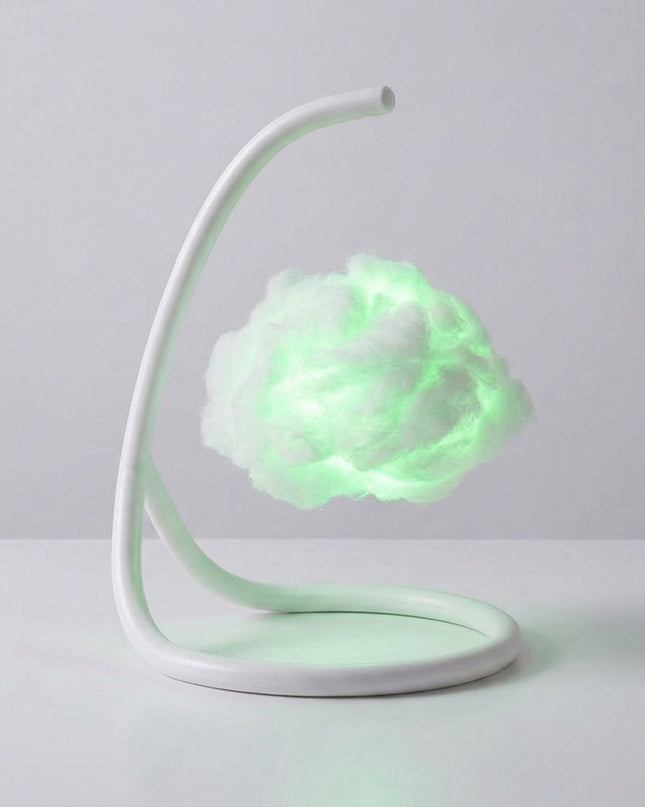 Lampa stołowa z ciepłym światłem w kształcie chmurki, idealna do salonów i biur, z un 6