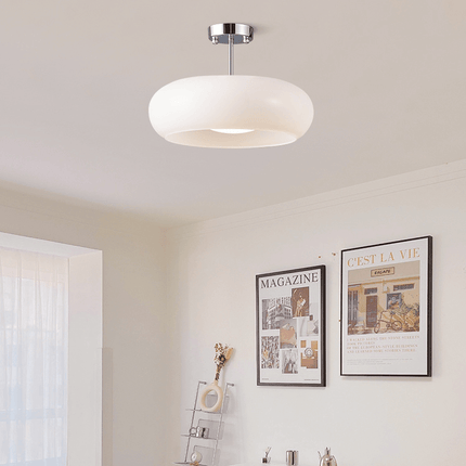 Lampa Sufitowa 11 Cal z Pomarańczową Kopułą – Vintage Styl do Salonu i Wnętrz, Wysokiej Jakości Miedź i Szkło 5