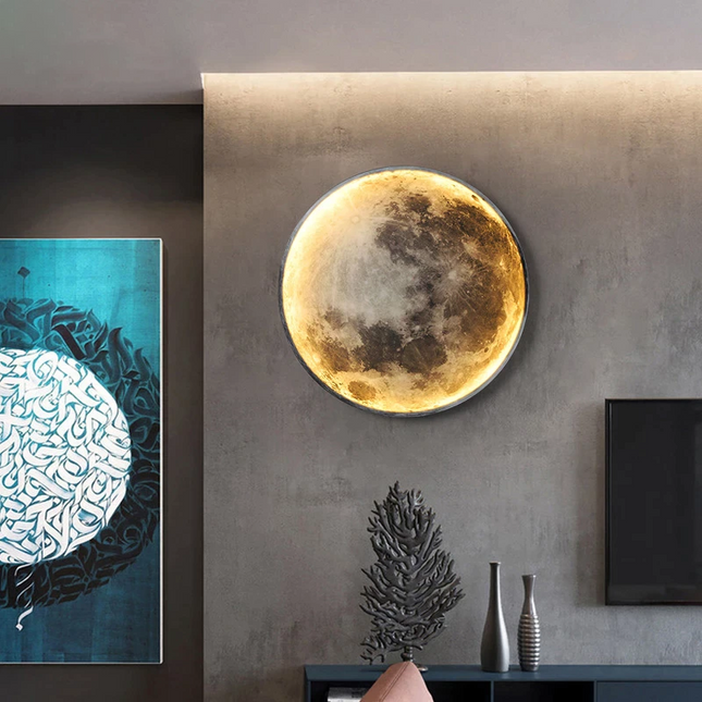 Lampa Sufitowa LED Księżycowa z Zdalnym Sterowaniem – Regulowane Kolory i Jasność do Pokoju 2