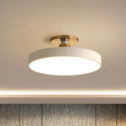 Lampa Sufitowa LED Okrągła w Stylu Skandynawskim, Minimalistyczny Plafon Akrylowy do Sypialni, 30/50/60 cm 0