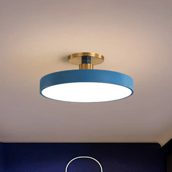Lampa Sufitowa LED Okrągła w Stylu Skandynawskim, Minimalistyczny Plafon Akrylowy do Sypialni, 30/50/60 cm 2