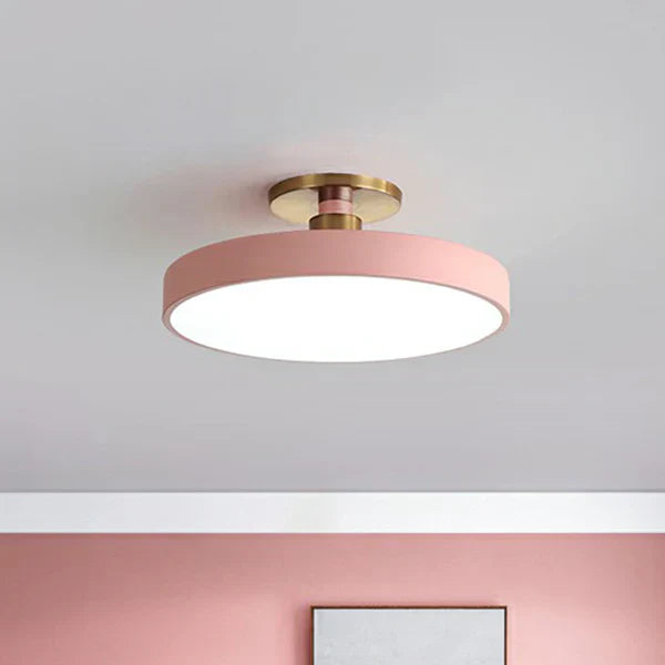 Lampa Sufitowa LED Okrągła w Stylu Skandynawskim, Minimalistyczny Plafon Akrylowy do Sypialni, 30/50/60 cm 4
