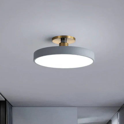 Lampa Sufitowa LED Okrągła w Stylu Skandynawskim, Minimalistyczny Plafon Akrylowy do Sypialni, 30/50/60 cm 5