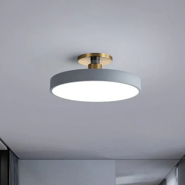 Lampa Sufitowa LED Okrągła w Stylu Skandynawskim, Minimalistyczny Plafon Akrylowy do Sypialni, 30/50/60 cm 5
