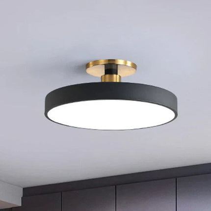Lampa Sufitowa LED Okrągła w Stylu Skandynawskim, Minimalistyczny Plafon Akrylowy do Sypialni, 30/50/60 cm 6