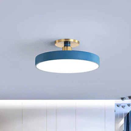 Lampa Sufitowa LED Okrągła w Stylu Skandynawskim, Minimalistyczny Plafon Akrylowy do Sypialni, 30/50/60 cm 7