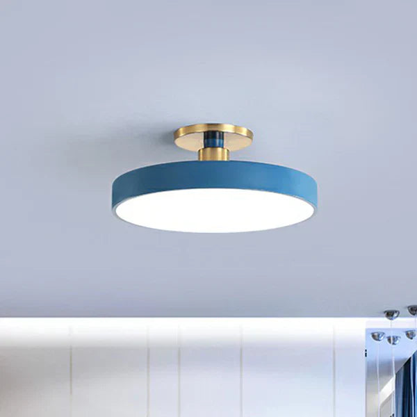 Lampa Sufitowa LED Okrągła w Stylu Skandynawskim, Minimalistyczny Plafon Akrylowy do Sypialni, 30/50/60 cm 7