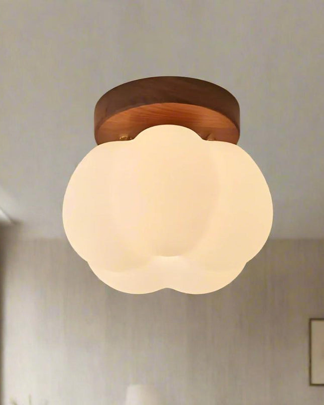 Lampa Sufitowa LED w Kształcie Dyni – Unikalne Oświetlenie do Kuchni i Pokoi Dziecięcych, Ciepłe Światło, 16 cm 1